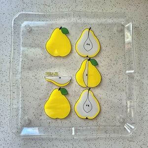 Set Of 4 Plastic Fruit Trays